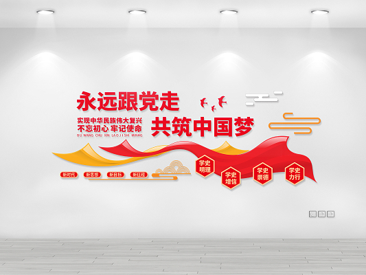 党建文化墙如何设计制作插图 党建文化墙